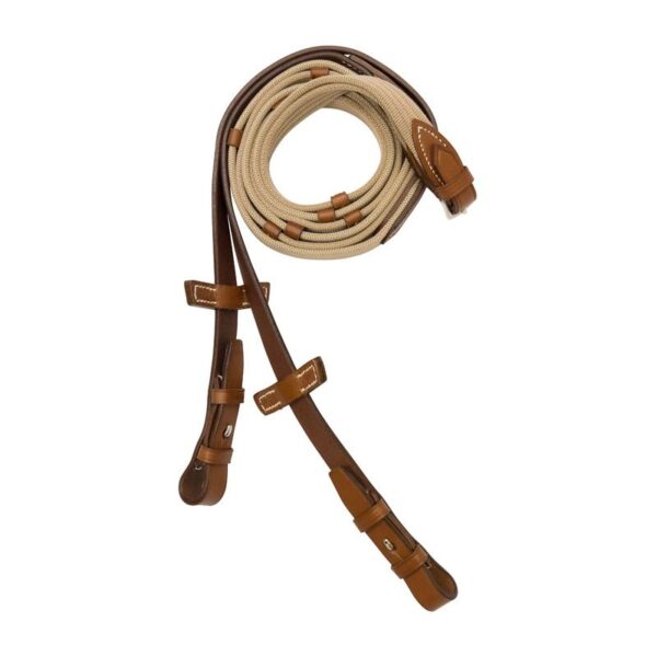 Stübben narrow web reins with 5 leather stops and hooks